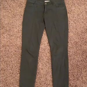 Women’s olive green jeans